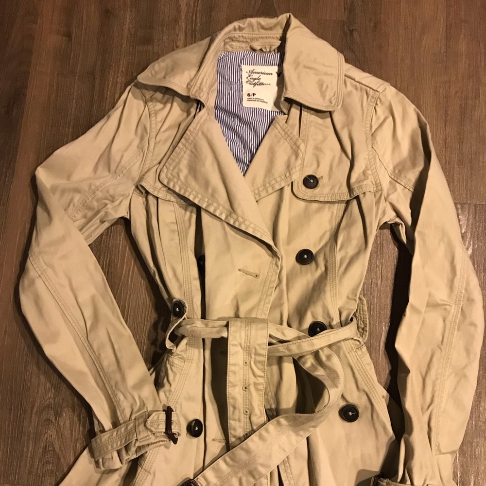 American Eagle Tan Trench-coat